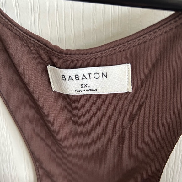 Babaton Brown Racerback Tank - Size XXL - Picture 3 of 3